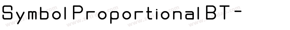 Symbol Proportional BT字体转换